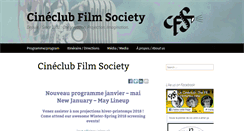 Desktop Screenshot of cineclubfilmsociety.com