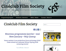 Tablet Screenshot of cineclubfilmsociety.com